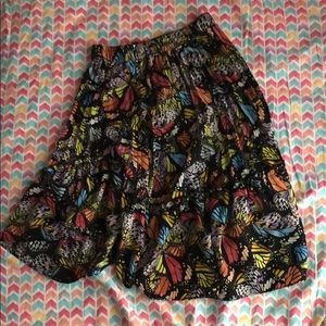 Butterfly skirt.